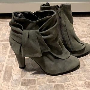 Grey ankle boots